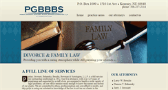 Desktop Screenshot of pgbblaw.com